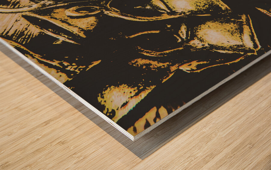 Coffee shop abstract Wood print