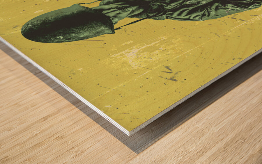 The first casualty of war is..... Wood print