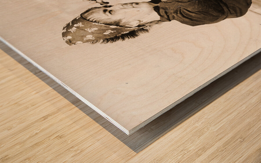 Antique Telescope Wood print