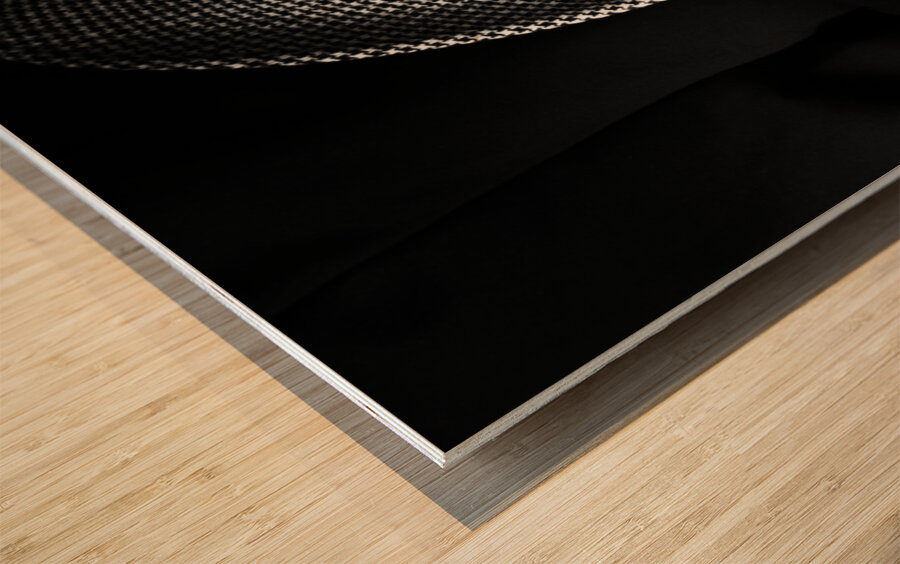 Close-up shot of a male ring hand holding hat Wood print