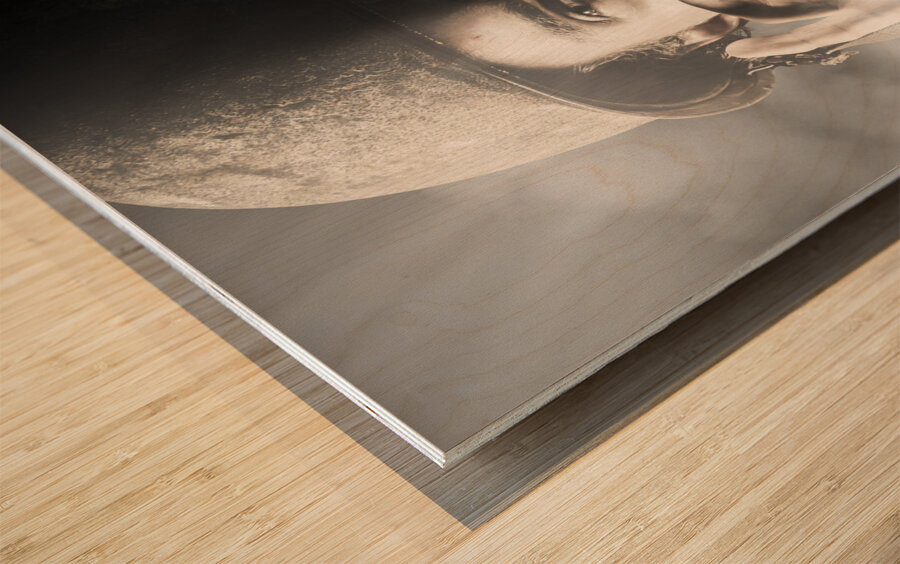 Soldiering on Wood print