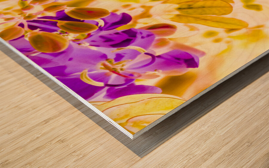 Retro vibrancy Wood print