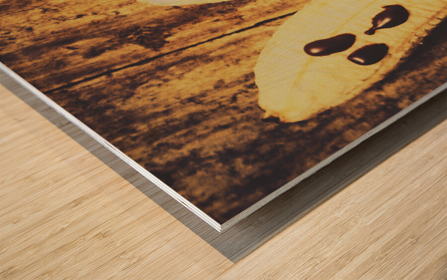 Halloween healthy treats Wood print