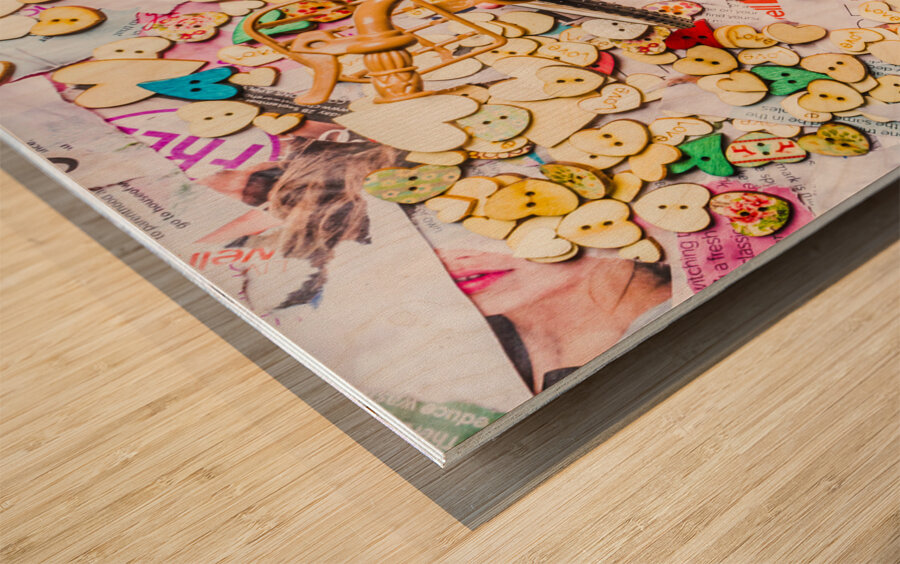 Tour de hearts Wood print