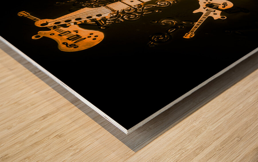 Bar music Wood print