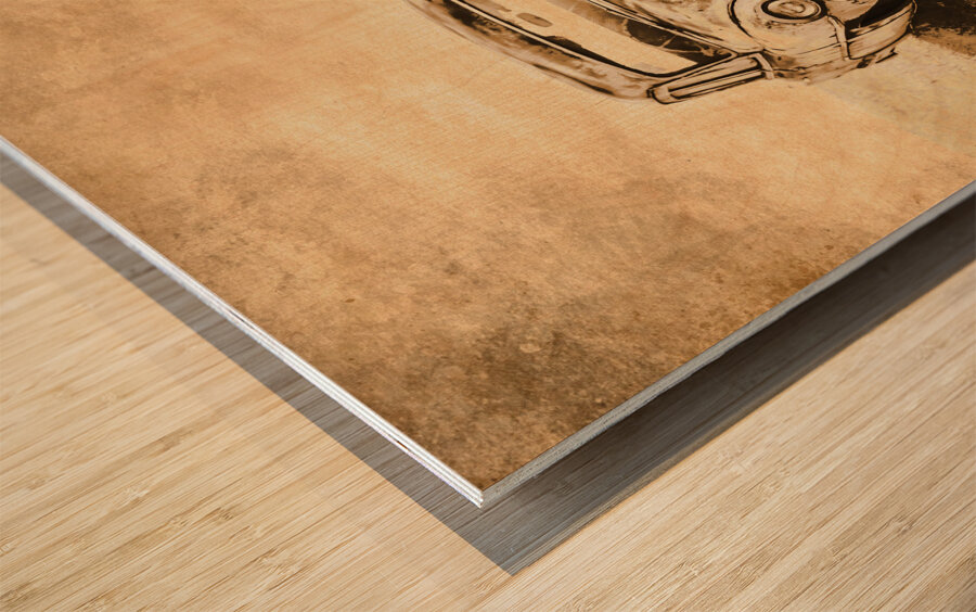 Rockabilly relic Wood print