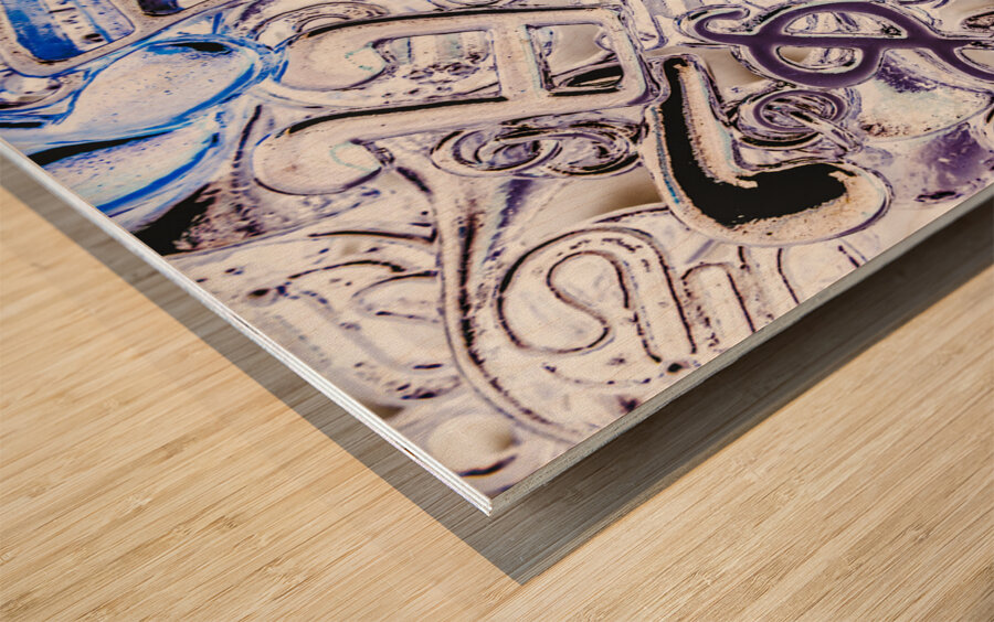 Silver dance Wood print