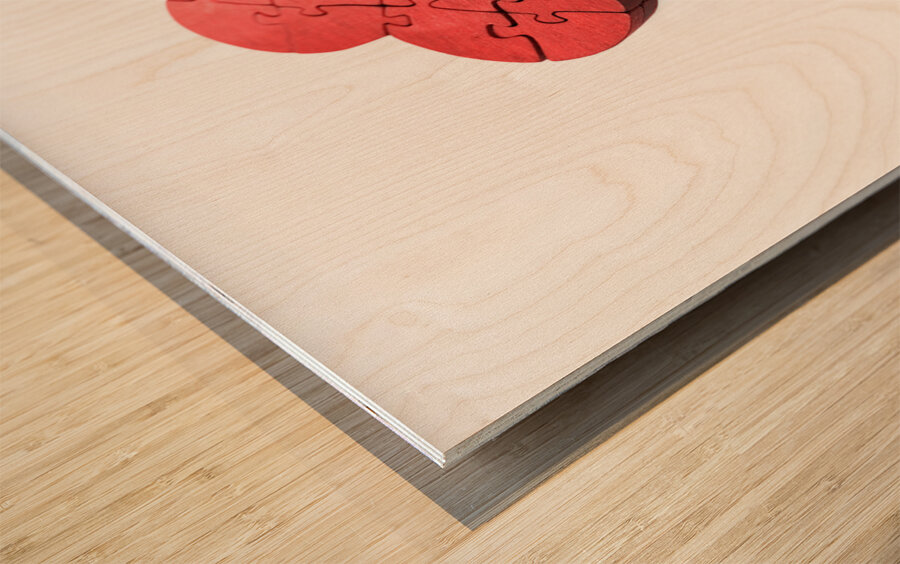 Kisses From The Heart Wood print