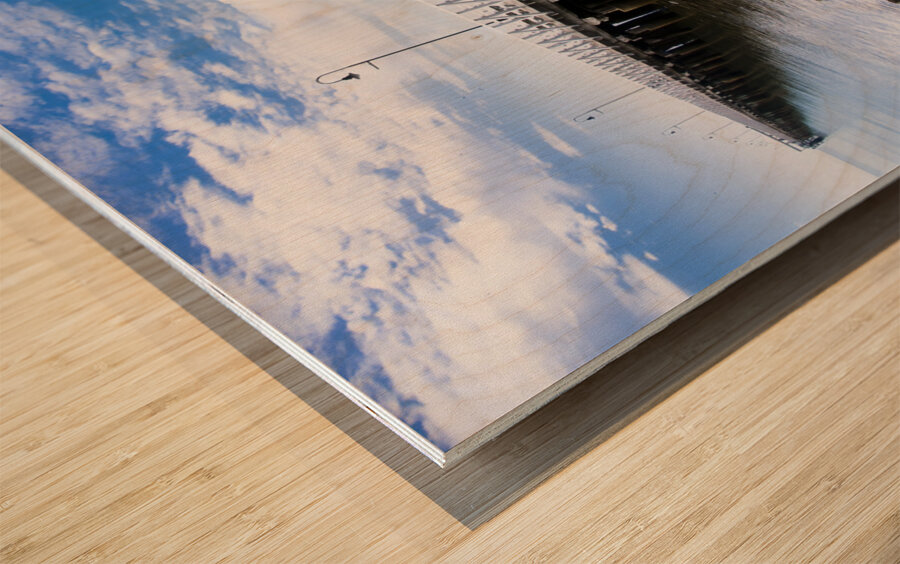 Old Wooden Pier Wood print