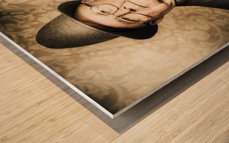 Astute fifties crime scene investigator Wood print