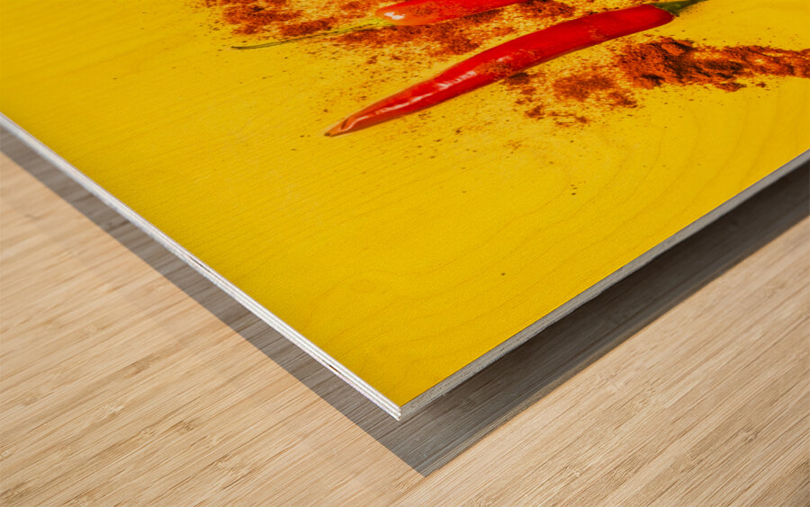 Pepper hot! Wood print