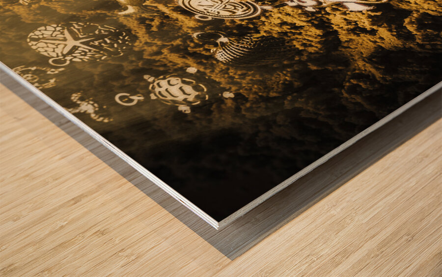 Seaside of creative charms Wood print