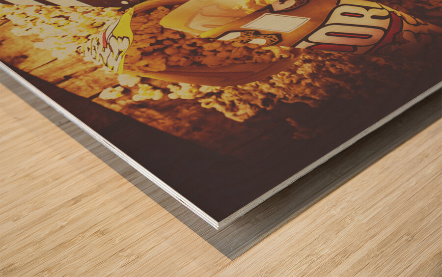 Home cinema art Wood print