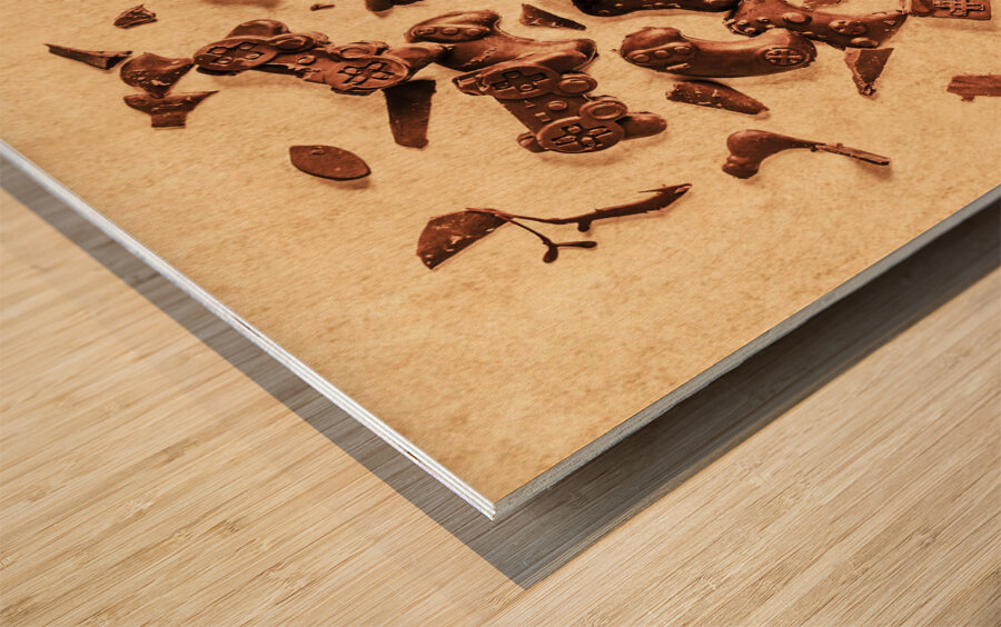 Vintage display Wood print