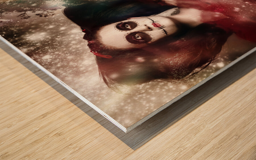 Death and creation Wood print