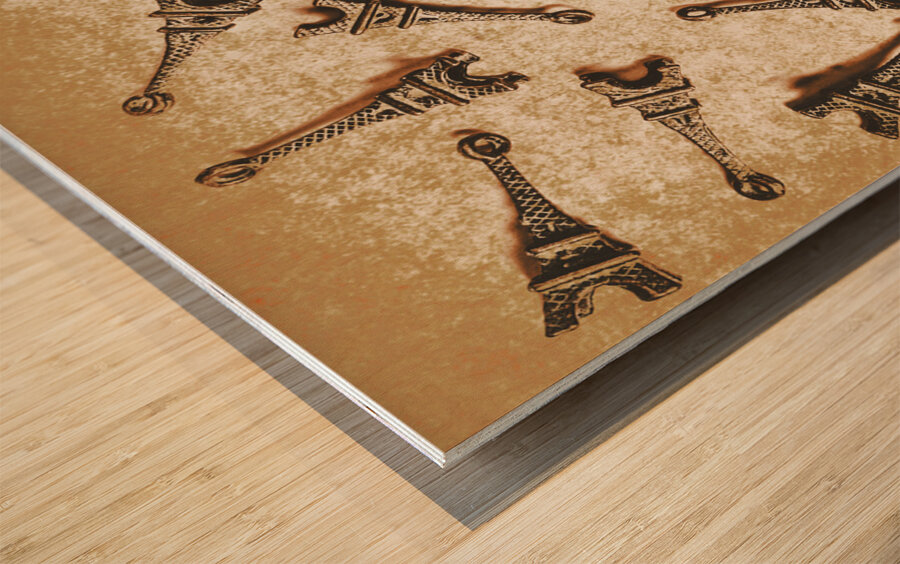 Time worn trinkets from vintage Paris Wood print