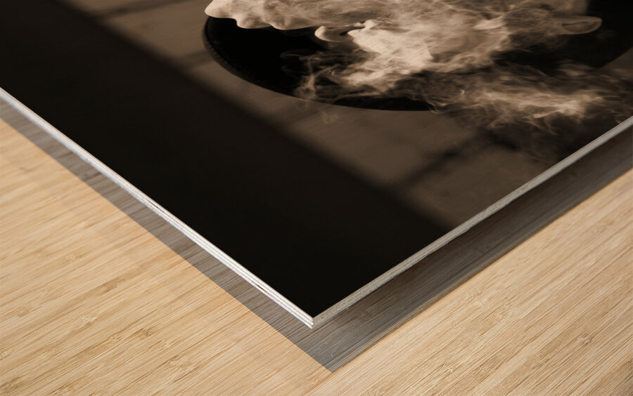 Mysterious Miasma Man Wood print