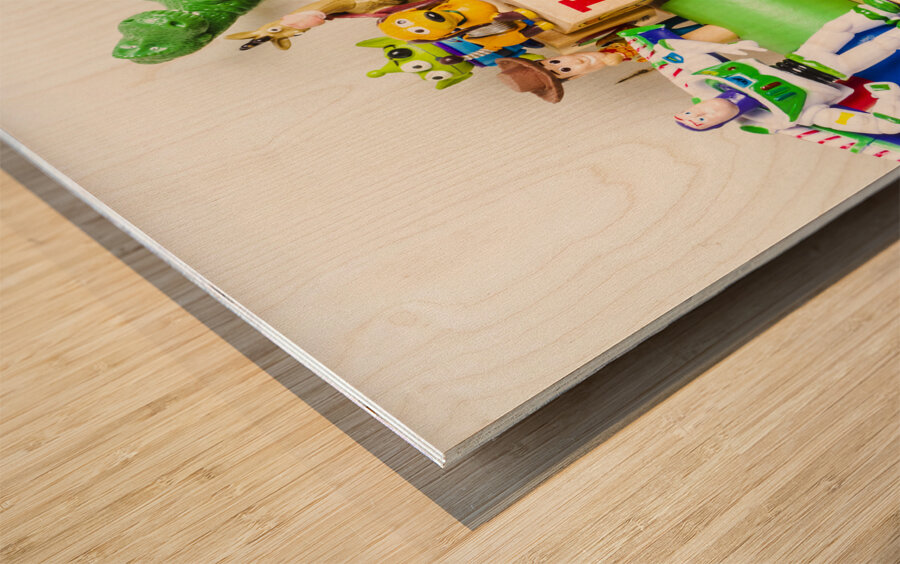 Playtime story Wood print