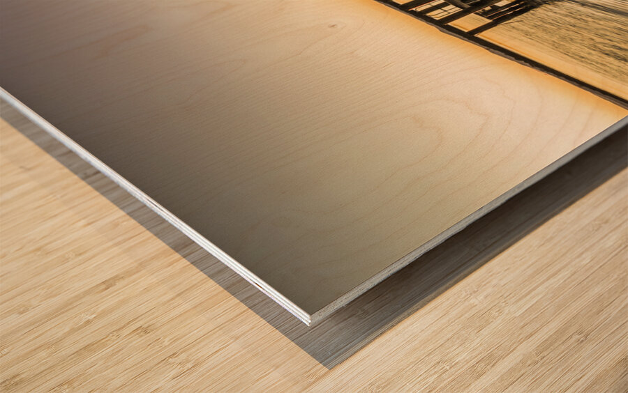 Swan River Jetty Wood print