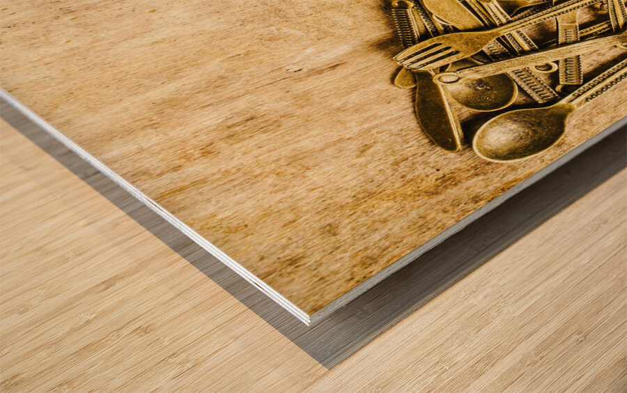 Made with love Wood print