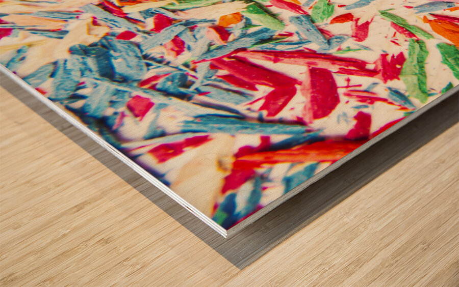 Artistic disruption Wood print