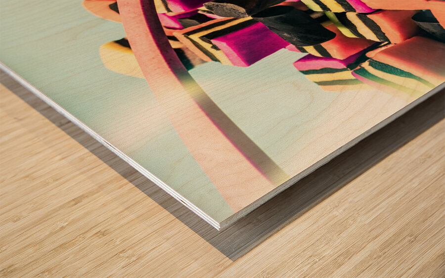 Sweet scoop of liquorice allsorts lollies Wood print