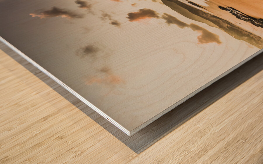 Soothing seaside scene Wood print