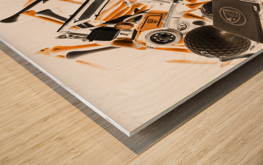 Driving obstacles  Wood print