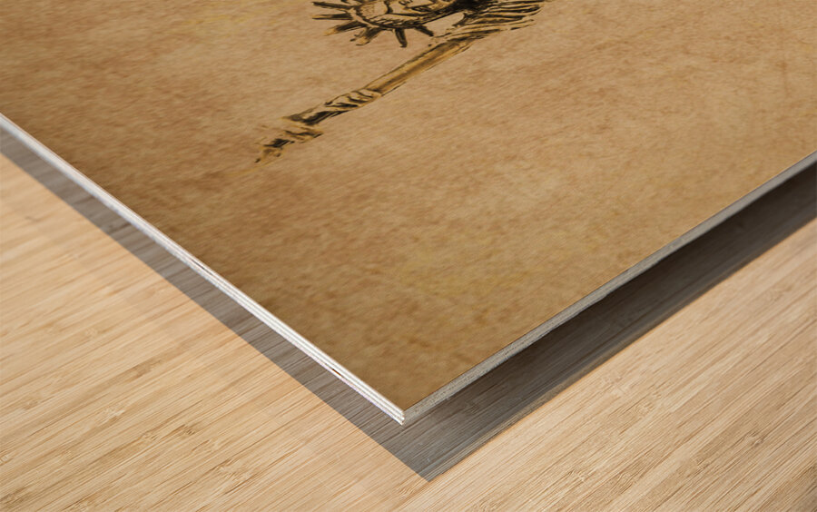 Vintage America Wood print