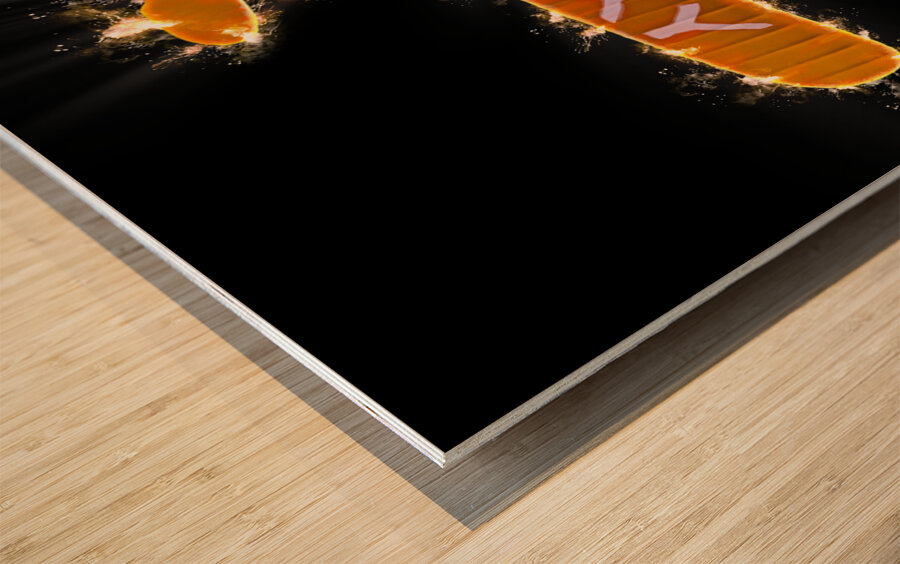 Fire fight Wood print