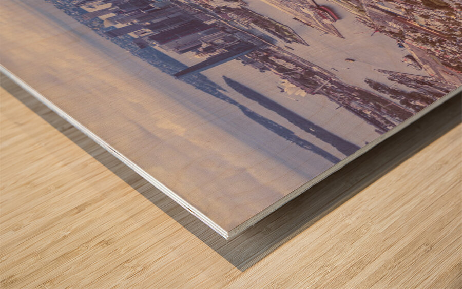 At beautiful heights Wood print