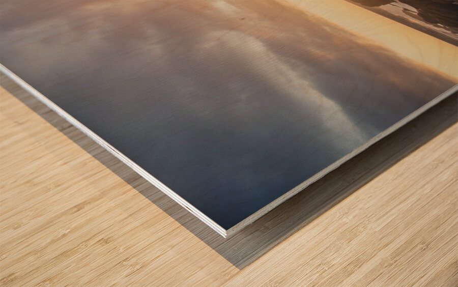 Balance and composure Wood print