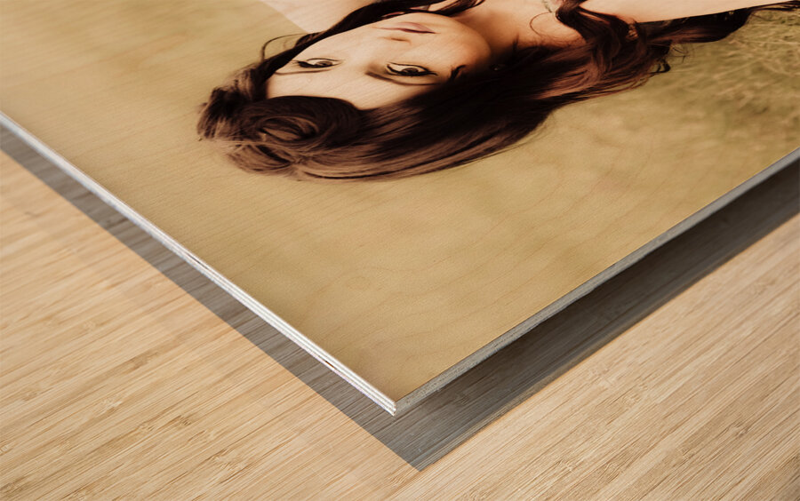 The musical meadows Wood print