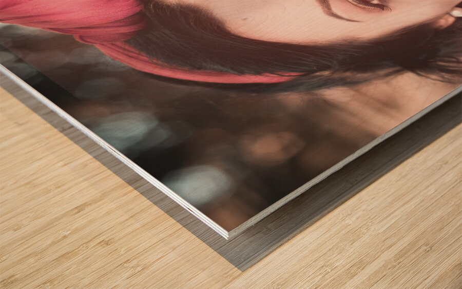 50s pin up girl drinking soda at roadside drive-in Wood print