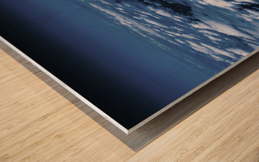 The iceberg clouds Wood print