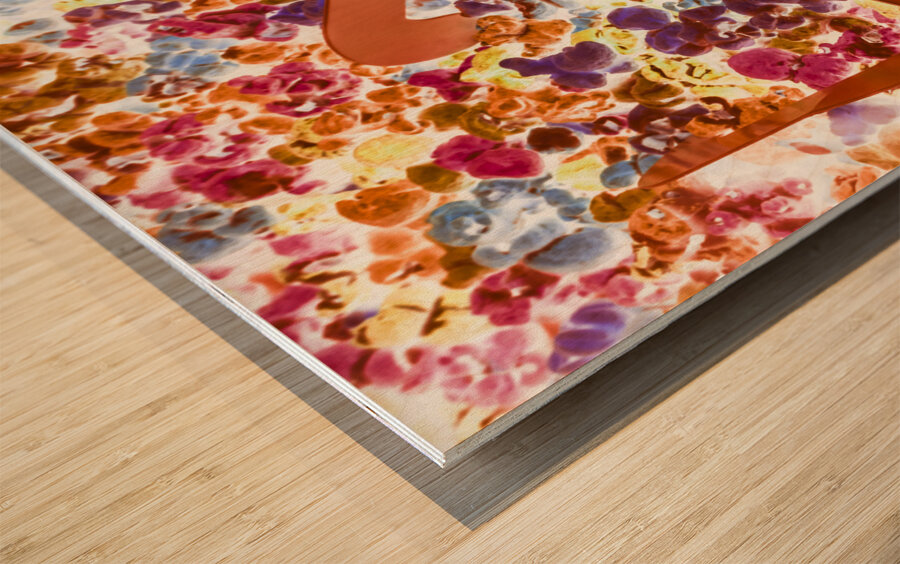 Visual pop art Wood print