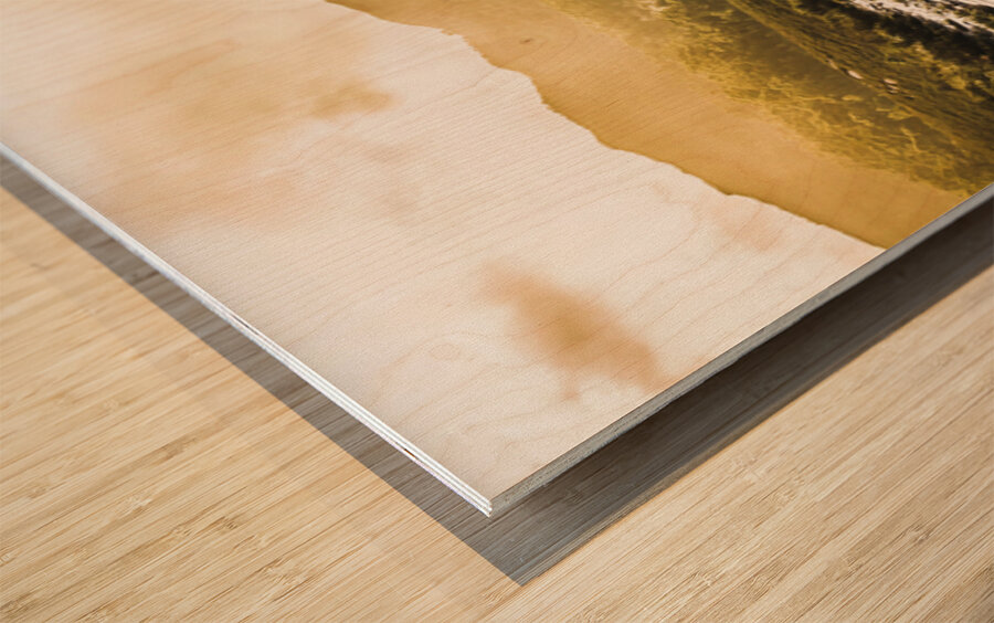 Western Tasmania mountain range Wood print