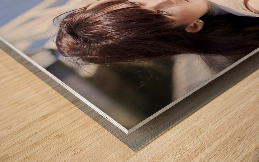 Pretty Young Fashion Model Wood print