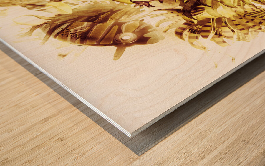 Tropical reef Wood print