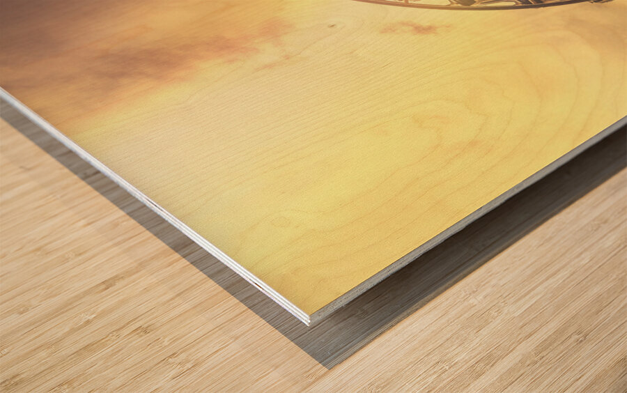 Riding high Wood print