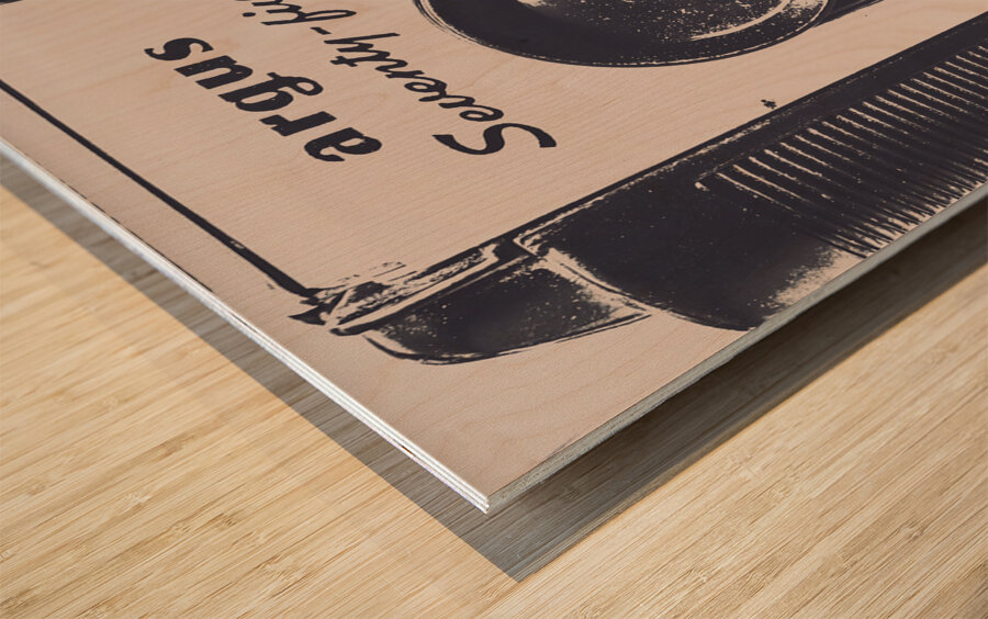 Old optics Wood print