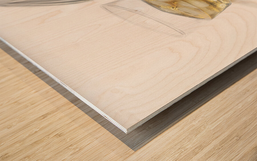 Bourbon Whisky Canter Wood print