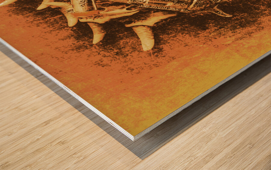 Old West Cowboy Shooter Wood print