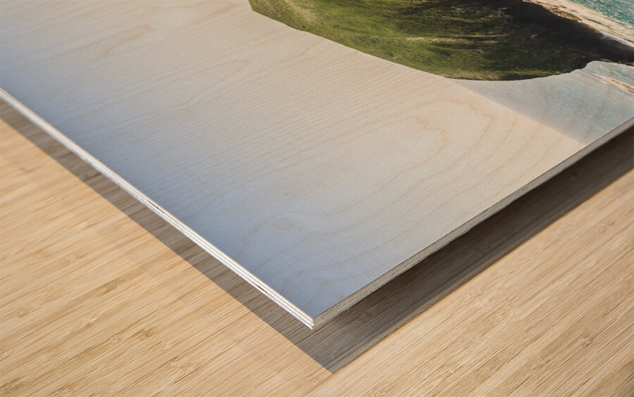 Wild western waters Wood print