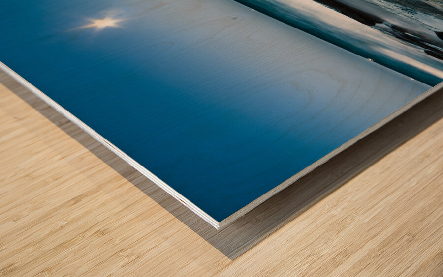 Australian coast landscape Wood print