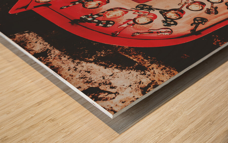 This way to rock city Wood print