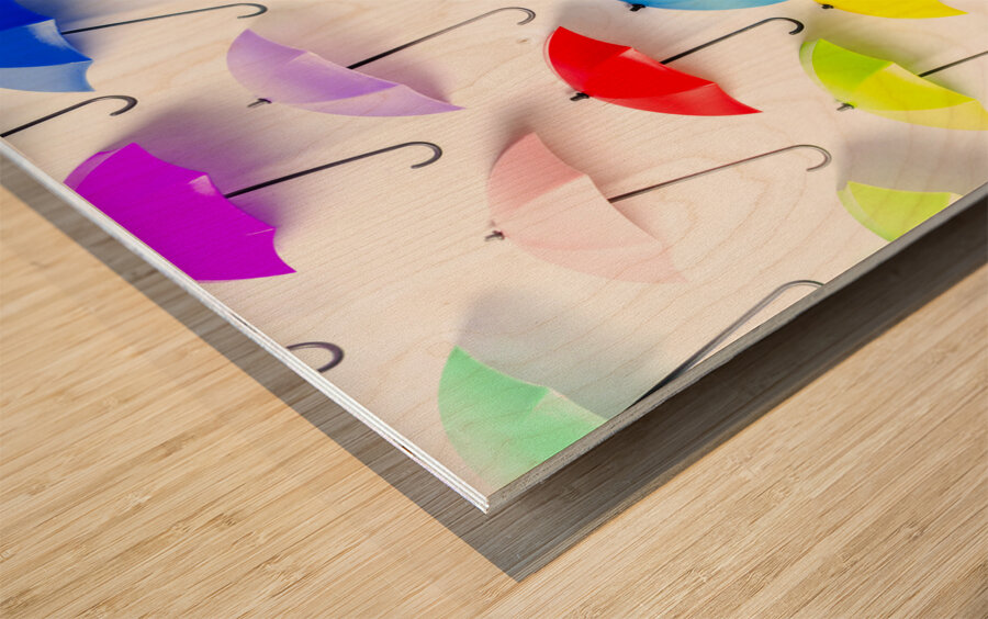 The rain collection Wood print