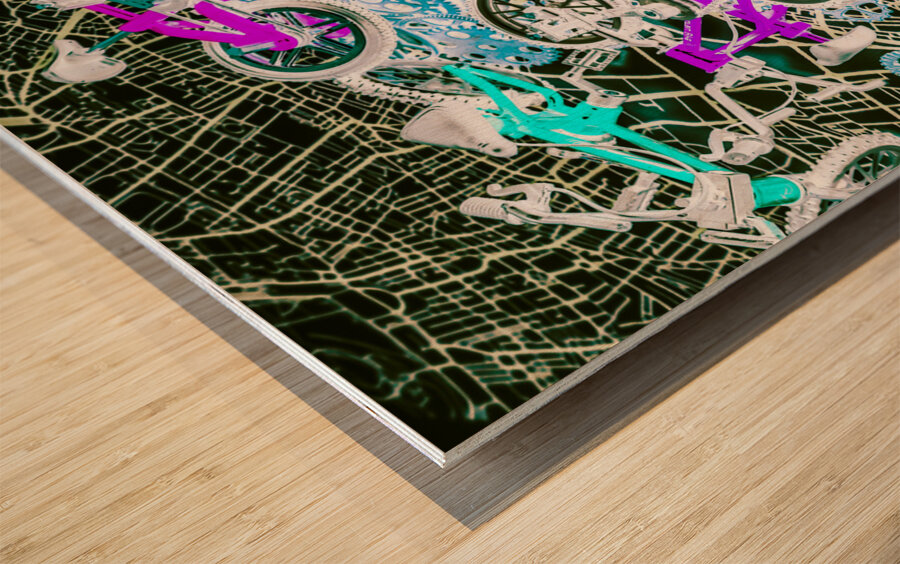 Gearing up Wood print