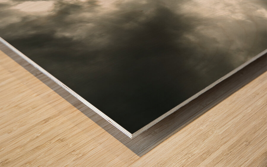 Storms last light Wood print