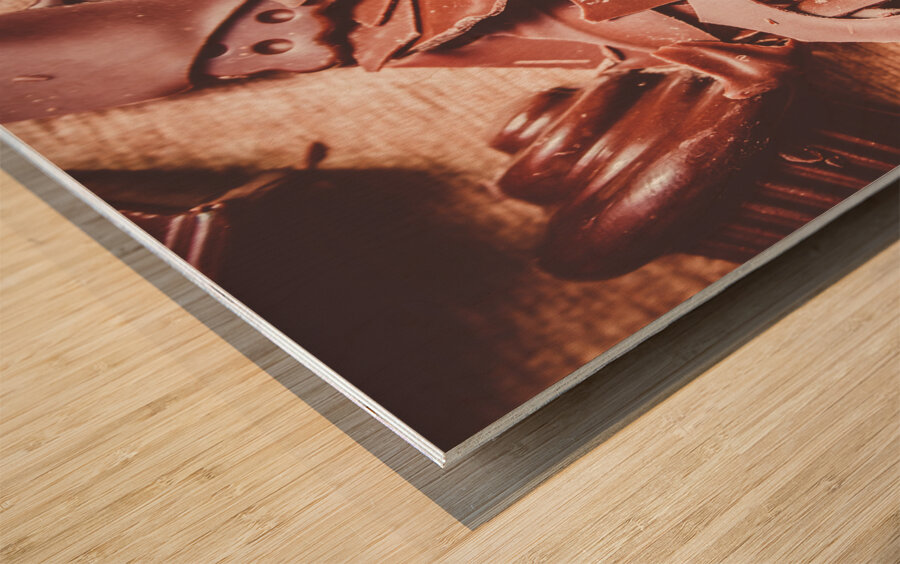 Tea break  Wood print